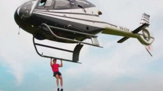 Viral Video: YouTubers Smash Guinness World Record by Doing 25 Pull-ups From Helicopter | Watch