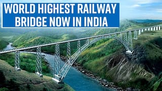 Video: First Look of Worlds Highest Railway Bridge in Jammu and Kashmir - Watch
