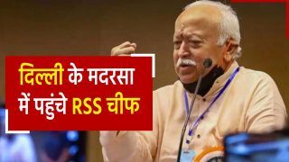 दिल्ली के मदरसे में अचानक पहुंचे RSS मुखिया, अहमद इलियासी ने मोहन भागवत को बताया राष्ट्रपिता | Watch Video