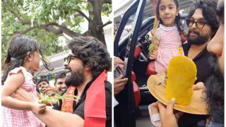 Ganesh Chaturthi 2022: Pushpa Star Allu Arjun In Full Festive Mood As He Bids Adieu To Ganpati Bappa With Daughter Arha, Pics & Videos Go Viral