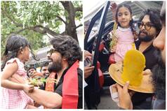 Ganesh Chaturthi 2022: Pushpa Star Allu Arjun In Full Festive Mood As He Bids Adieu To Ganpati Bappa With Daughter Arha, Pics & Videos Go Viral