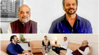Amid Boycott Bollywood, Director Rohit Shetty Meets Amit Shah In Mumbai- See Pics