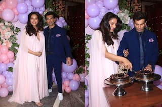 बिपाशा बसु बेबी शॉवर: डीप नेक स्लिट गाउन में बिपाशा बसु ने मनाया बेबी शॉवर, फ्लॉन्ट किया बेबी बंप