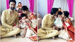 Estranged Couple Charu Asopa-Rajeev Sen Reunite To Celebrate Ganesh Chaturthi With Baby Daughter Ziana- See Pics