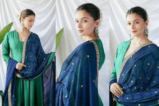 Alia Bhatt Goes Full Desi in Vibrant Anarkali Set For Brahmastra Promos
