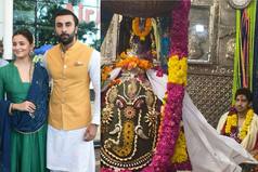 Ranbir's 'Beef' Statement Triggers Protest at Mahakaleshwar Temple by Bajrang Dal, Couple Returns Without Darshan - Watch Video