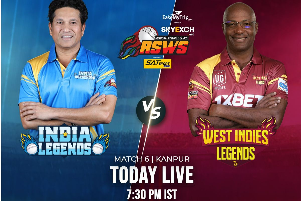 India Legends vs West Indies Legends, Road Safety World Series 2022 Live Streaming When and Where to Watch Online and on TV
