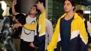 Aryan Khan Gets a Kiss And Red Rose From Fan at Mumbai Airport, Watch Viral Video