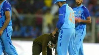 Rohit Sharma Fan Breaches Security at Trivandrum, Touches India Captain's Feet| See Viral PICS