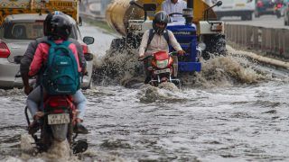 Gurugram Rains: Commuters Wade Through Waterlogged Delhi-Gurugram Expressway | Watch
