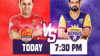 Gujarat Giants vs Bhilwara Kings, Legends League Cricket 2022 Live Streaming: GJG vs BHK When and Where to Watch Online and on TV