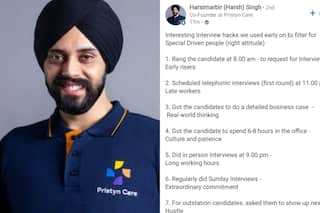 After 'Work 18-Hours', Another Boss Faces Flak For 'Interview Hacks' To Hire 'Driven People'