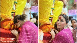 Hina Khan Shares Her Happiness After 'Amazing' Darshan At Lalbaugcha Raja- See Photos