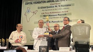 Odisha CM Naveen Patnaik Conferred With Lifetime Achievement Award