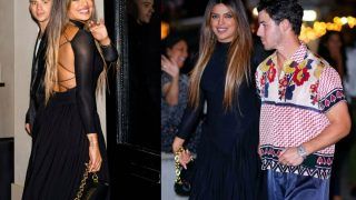 Priyanka Chopra Flaunts Hot Bod in Backless Dress, Joins Nick Jonas For Dinner at New York Restaurant - See Pics
