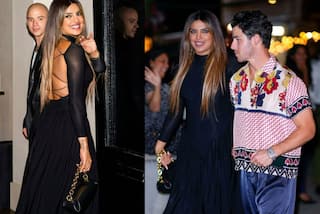 Priyanka Flaunts Hot Bod in Backless Dress, Joins Nick For Dinner at New York Restaurant - See Pics
