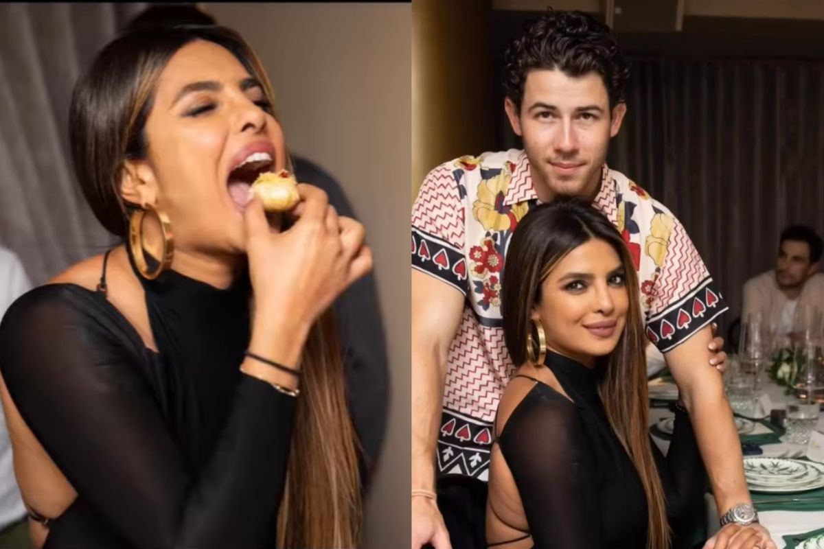 Priyanka Chopra Hogs on Golgappas Poses With Nick Jonas And Friends at Her  New York Restaurant - Watch Video