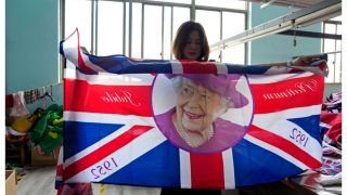 Chinese Factory Churns Out British Flags After Queen Elizabeth II's Death