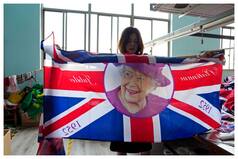 Chinese Factory Churns Out British Flags After Queen Elizabeth II's Death