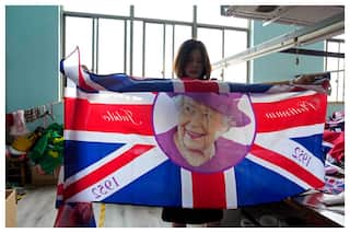 Chinese Factory Churns Out British Flags After Queen Elizabeth II's Death