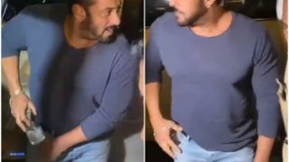 Salman Khan Arrives At Party Fitting A Half-Filled Glass In His Jeans Pocket, Curious Fans Ask 'Water Or Vodka?' Watch VIRAL Video