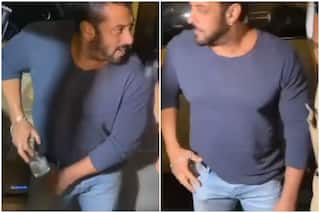 Salman Khan Arrives At Party Fitting A Half-Filled Glass In His Jeans Pocket, Curious Fans Ask 'Water Or Vodka?' Watch VIRAL Video