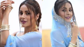 Shehnaaz Gill Dazzles in Blue Salwar-Suit, Fans Say 'Prettiest Punjab, Born to Shine' - Watch Viral Video
