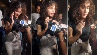 Taapsee Pannu Lashes Out at Paparazzi Again, Netizens Say 'Stop Hounding Her' - Watch Viral Video