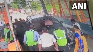 TRS Leaders Vandalise Toll Plaza, Thrash Staff When Asked to Pay Fee | Watch