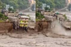 Video: Terrifying Footage Shows Building Swept Away In Landslide In Uttarakhand's Pithorgarh