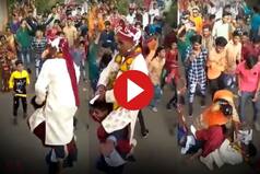 Viral Video: Groom Dances In Baarat By Sitting On Friend's Shoulders, Falls Miserably. Watch