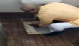 ये बीजेपी सांसद गंदा टॉयलेट देख खुद को रोक नहीं पाते, उनकी हरकत देख आप भी कहेंगे-क्या कर रहे नेताजी? Viral Video