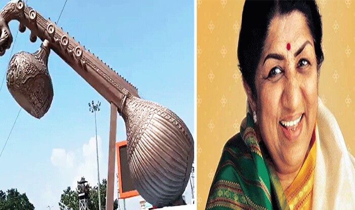 Lata Mangeshkar B'day: PM मोदी ने लता मंगेशकर की याद में  अयोध्या के चौराहे पर लगवाई 40 फुट ऊंची वीणा, यादों के तार तरो-ताजा होंगे