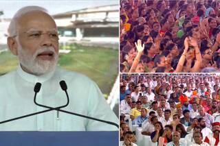 पीएम मोदी का गुजरात दौरा : जनसभा को संबोधित करते हुए बोले PM Narendra Modi - 'सूरत मिनी इंडिया है'