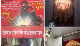 Allu Arjun Craze Continues As Pushpa-Themed Ganpati Pandal Comes Up in Mumbai | Watch