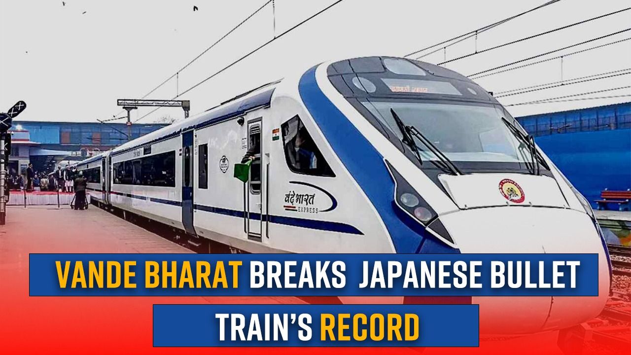 With 100 KMPH Speed In 52 Seconds, Vande Bharat Express Beats Japanese Bullet Train | Watch Video