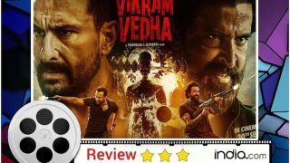 Vikram Vedha Review: Hrithik Roshan-Saif Ali Khan Bring Popcorn Entertainment But...!