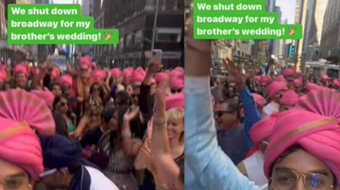 Indian-Americans Block Road For Baarat, Groove to Bollywood Songs on Streets of New York | Watch