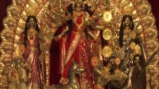Durga Puja 2022: 11-Ft-Tall Ashtadhatu Idol Weighing Over 1,000 kg Installed At Mandap In Kolkata