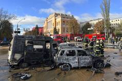 Multiple Explosions Rock Central Kyiv, Lviv in Apparent Missile Strikes
