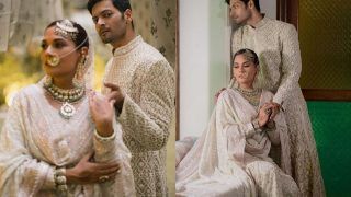 Richa Chadha And Ali Fazal Ooze Royalty in Ivory-White Lehenga And Sherwani, Give Full Nawabi Vibes in Wedding Pics