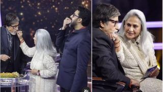Amitabh Bachchan's Birthday: Abhishek Bachchan Shares Emotional BTS Video From KBC, Jaya Bachchan Feeds Sweet Dish