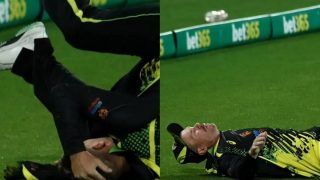 AUS vs ENG: David Warner Suffers Head Injury During Fielding In 2nd T20I Against England; Watch Video