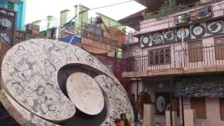 Durga Puja Pandal In Kolkata Reminds Of Doordarshan Days With Its Innovative Set Up, See Photos Here