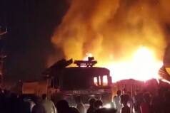 Maharashtra: Massive Fire Breaks Out At Godown in Thane's Mumbra Area, Fire Tenders Rushed To Spot