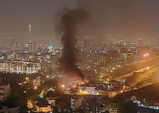 Huge Fire, Shots Heard from Evin Prison in Iran Capital Amid Mahsa Amini Protests