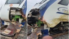 Vande Bharat Express: वंदे भारत ट्रेन गुजरात में भैसों के झुंड से टकराई, खुल गया इंजन का एक हिस्सा