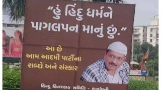 Posters Degrading Hindu Gods Appear In Gujarat Cities, Show Arvind Kejriwal Wearing Muslim Cap