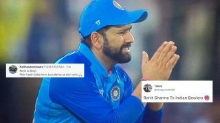 Rohit Sharma's 'Folding Hands' Act After Mohammed Siraj Steps on Boundary Ropes While Taking Catch Becomes Butt of All Jokes | VIRAL TWEETS