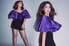 Sharvari Wagh Makes Jaws Drop in Blue Top & High Waisted Shorts